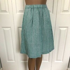 JCrew gingham skirt